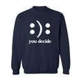 thumbnail image 1 of You Decide Smile Frown Crewneck Sweatshirt, 1 of 3