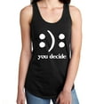 thumbnail image 1 of You Decide Smile Frown Racerback Tank, 1 of 1