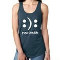thumbnail image 1 of You Decide Smile Frown Racerback Tank, 1 of 1