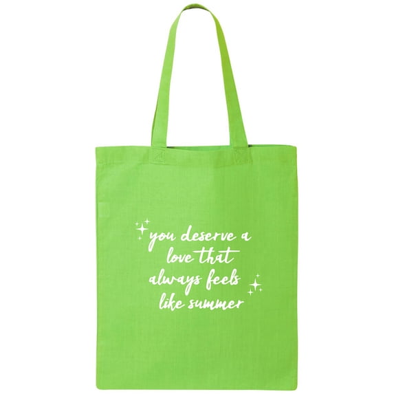 You Deserve A Love Cotton Canvas Tote Bag