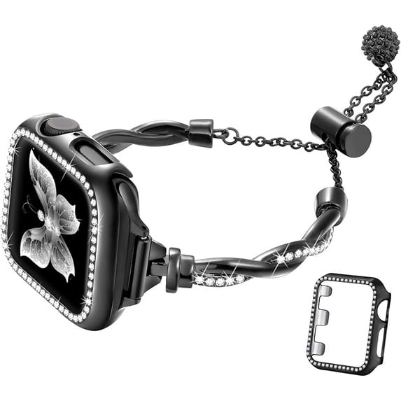 You Deserve The Luxury-Dream Golden Bangle Bracelet for Apple Watch Band Women A Gorgeous Turn Around: From apple watch band to a stunning fashion piece, Dilando make your dream come true.
