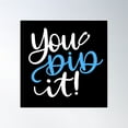 thumbnail image 1 of You Did It Poster Wall Art, Modern Wall Decor, 16x16 UNFRAMED, 1 of 3
