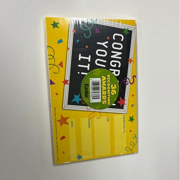 You Did It! Recognition Award, Pack of 36