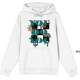 thumbnail image 1 of You Do You Adult White Long Sleeve Hoodie-Medium, 1 of 2