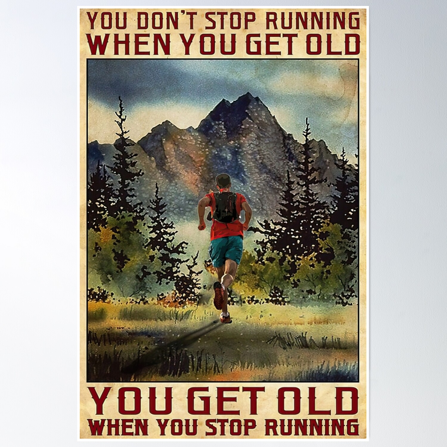 You Don'T Stop Running When You Get Old - Men Running In The Forest ...