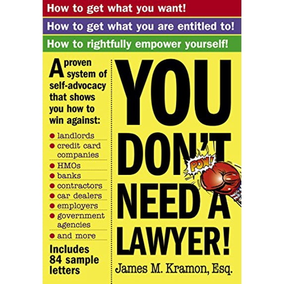 Pre-Owned You Don't Need a Lawyer (Paperback) 0761140387 9780761140382