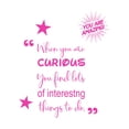 thumbnail image 1 of You Find Lots of Things to Do Motivational Quote Inspiring Vinyl Wall Decal Wall Art Sticker Designs Vinyl Stickers For Home House Walls Rooms Windows Bedroom Decoration Size (28x28 inch), 1 of 3