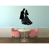 If You Find Someone You Love In Your Life Then Hang On To The Love Little Mermaid Quote Vinyl Wall Art Sticker Wall Decal Decoration Home Room Nursery Room Boy Girl Kinder Wall Décor Size (20x18 inch)