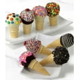 thumbnail image 1 of From You Flowers - Chocolate Covered Ice Cream Cone Cake Pops for Birthday, Anniversary, Get Well, Congratulations, Thank You, All Occasions, 1 of 1