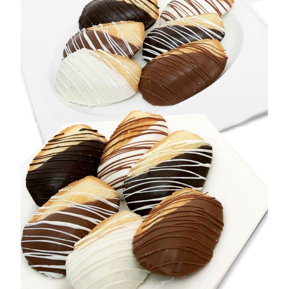 From You Flowers - Chocolate Dipped Madeleine Cookies - 12 Pieces for Birthday, Anniversary, Get Well, Congratulations, Thank You, All Occasions