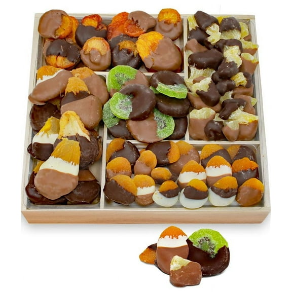 From You Flowers - Grand Belgian Chocolate Dipped Dried Fruit Tray for Birthday, Anniversary, Get Well, Congratulations, Thank You, All Occasions