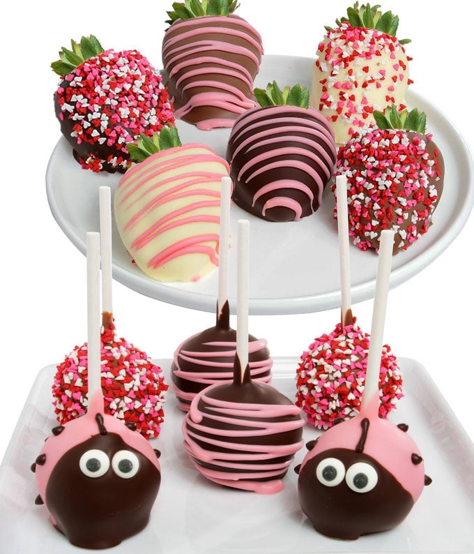 From You Flowers - Ladybug Cake Pops and Chocolate Covered Strawberries for Birthday, Anniversary, Get Well, Congratulations, Thank You, All Occasions