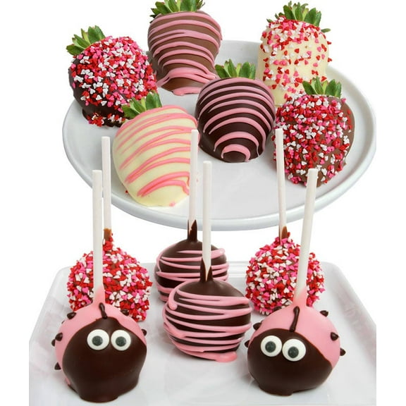 From You Flowers - Ladybug Cake Pops and Chocolate Covered Strawberries for Birthday, Anniversary, Get Well, Congratulations, Thank You, All Occasions