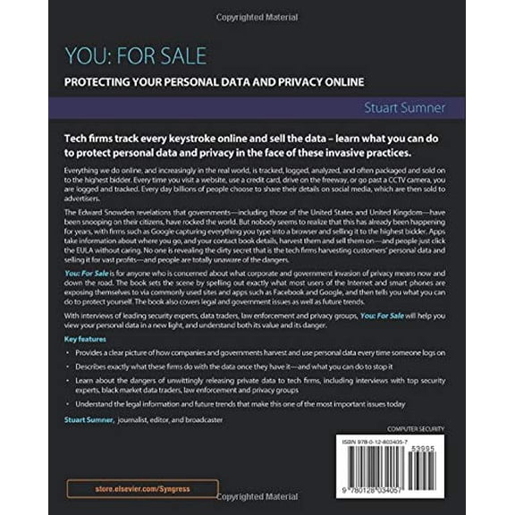 Pre-Owned You: For Sale: Protecting Your Personal Data and Privacy Online [Paperback] Sumner, Stuart