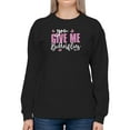 thumbnail image 1 of You Give Me Butterflies Sweatshirt Women -Smartprints Designs, Female x-Large, 1 of 4