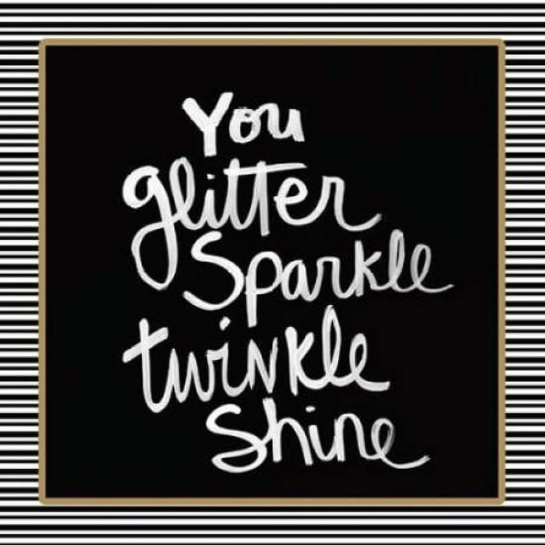 You Glitter - White Canvas Art - Linda Woods (24 x 24)