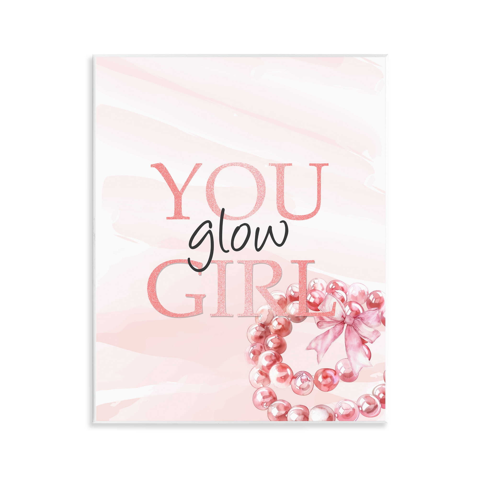 You Glow Girl Feminine Wall Plaque Art, design by Kim Allen