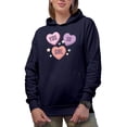 thumbnail image 1 of You Go Girl, 90s Inspired Candy Heart Encouragement for a Friend Merch Gift, Navy Blue Hooded Sweatshirt or Hoodie, Small, 1 of 5