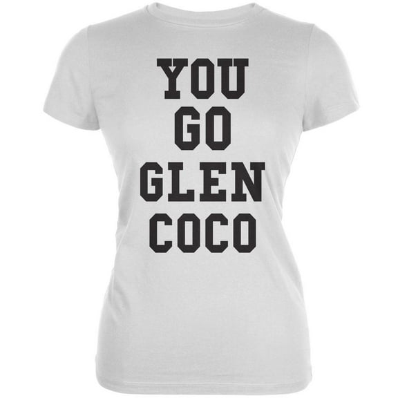 You Go, Glen Coco White Juniors Soft T-Shirt - 2X-Large