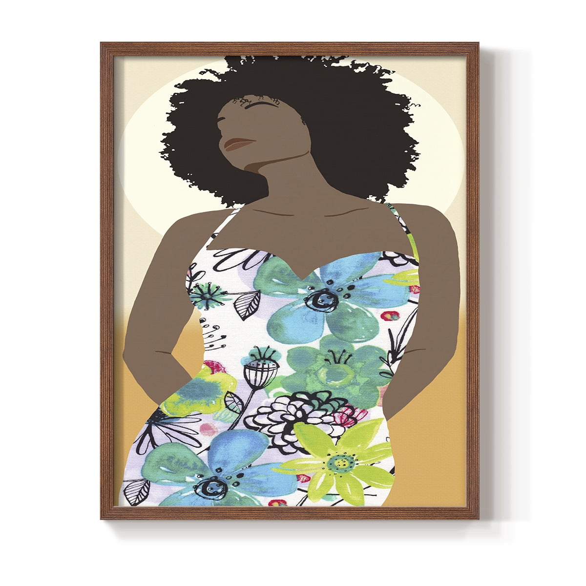 You Go Woman I Framed Print - Solid Wood in Single Picture Frame Solid Wood 2 Framed Print