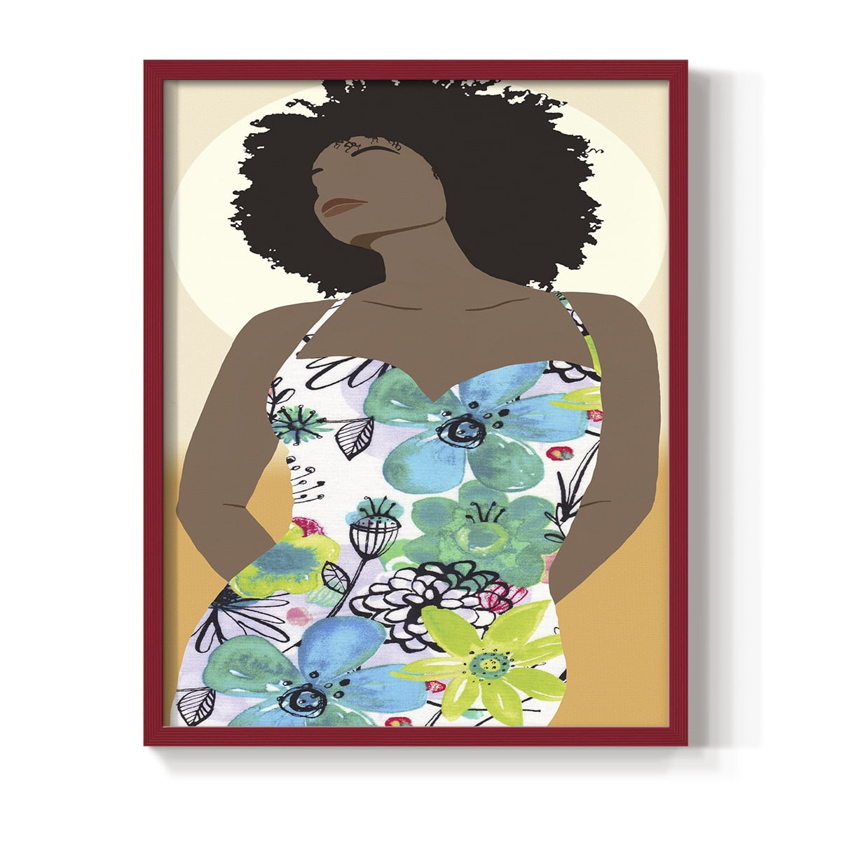 You Go Woman I Framed Print - Solid Wood in Single Picture Frame Solid Wood 2 Framed Print