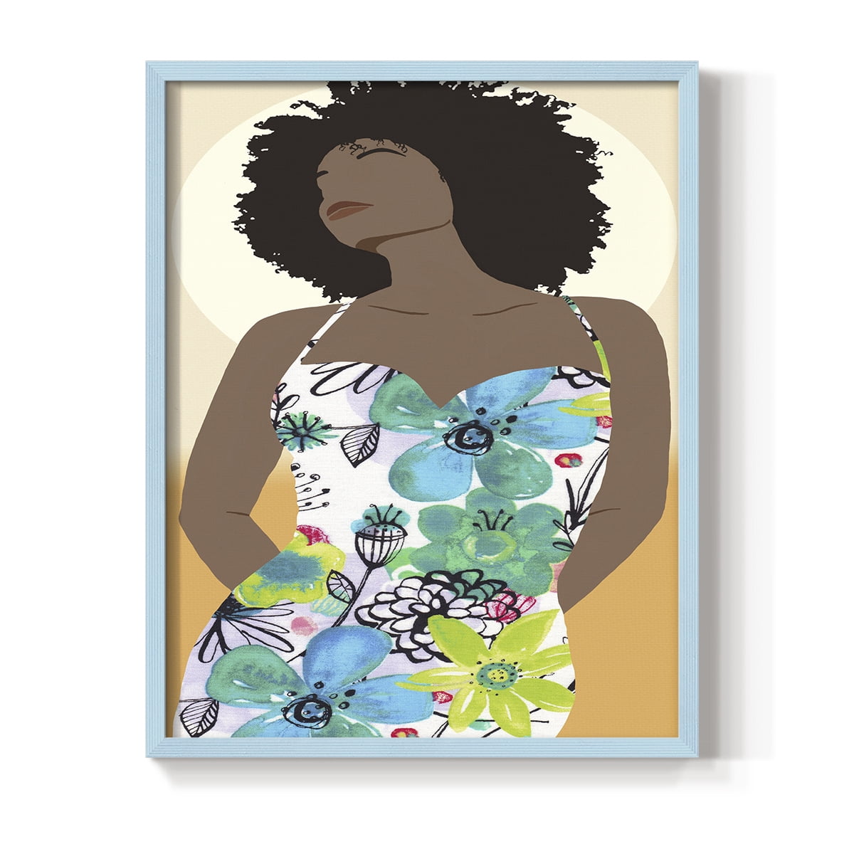 You Go Woman I Framed Print - Solid Wood in Single Picture Frame Solid Wood 2 Framed Print