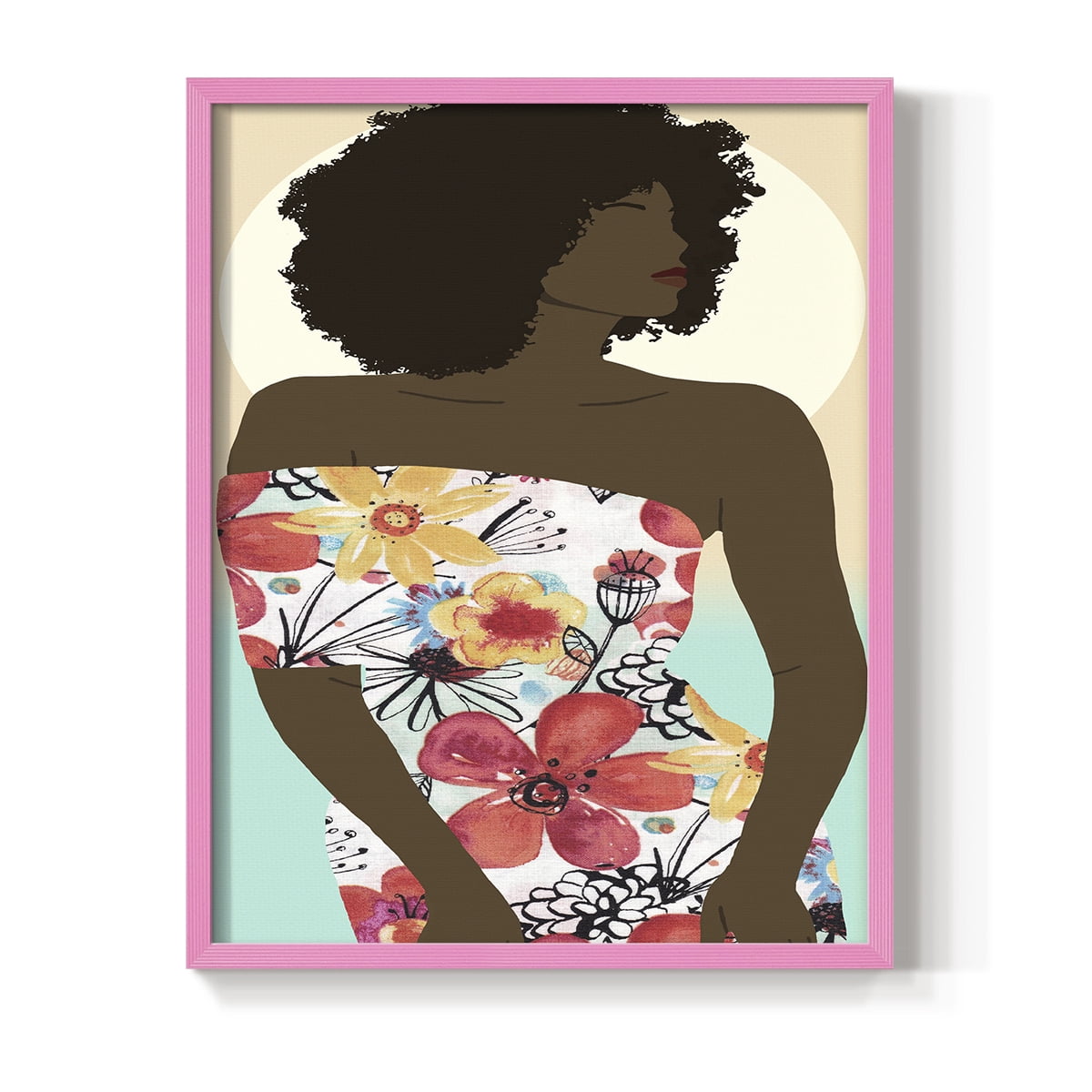 You Go Woman II Framed Print - Solid Wood in Single Picture Frame Solid Wood 2 Framed Print