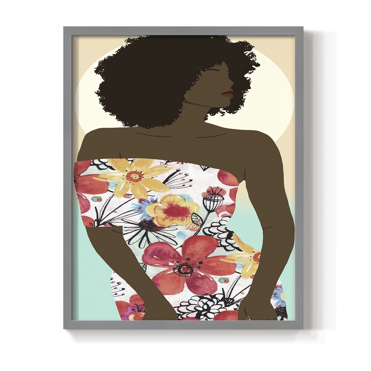 You Go Woman II Framed Print - Solid Wood in Single Picture Frame Solid Wood 2 Framed Print