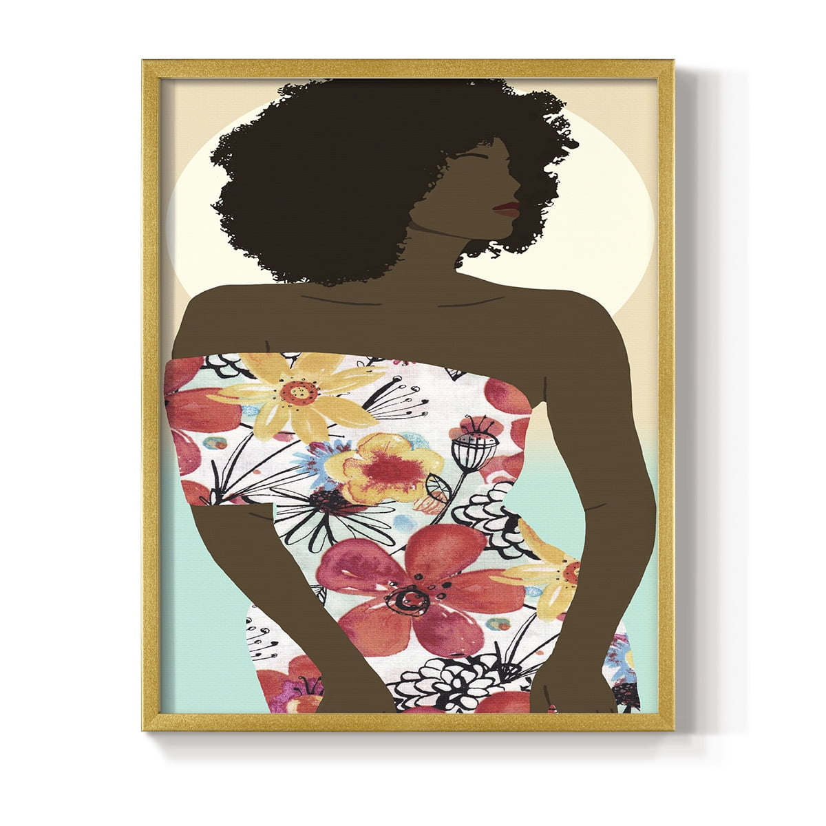 You Go Woman II Framed Print - Solid Wood in Single Picture Frame Solid Wood 2 Framed Print