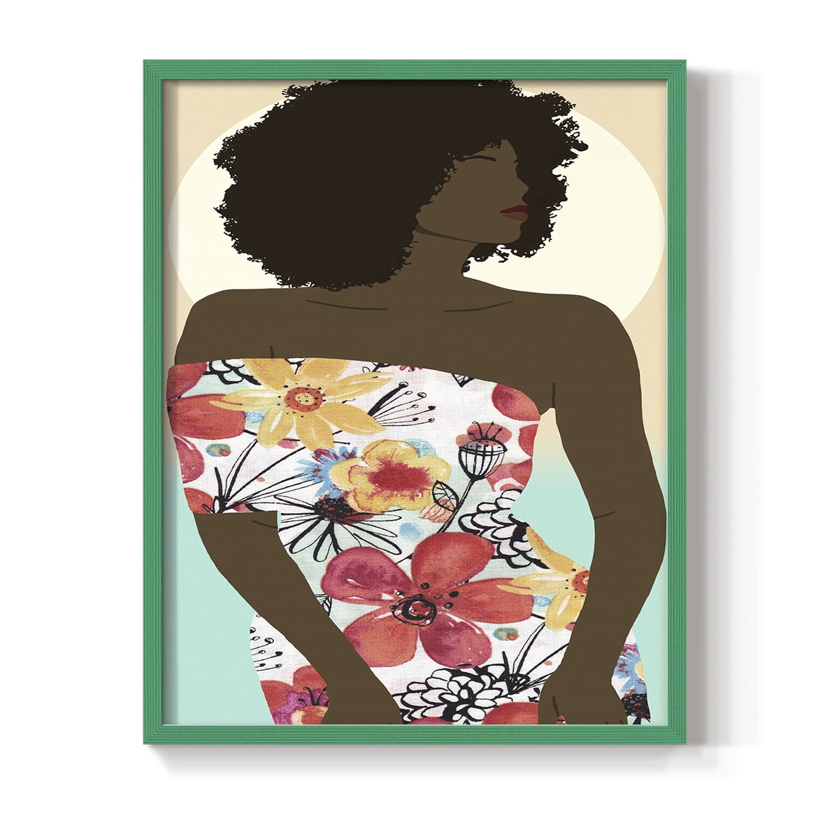 You Go Woman II Framed Print - Solid Wood in Single Picture Frame Solid Wood 2 Framed Print