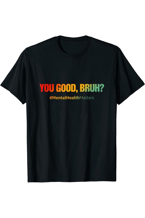 You Good Rainbow Polychromatic Positive Slogan Text Minimalist Harmony T-Shirt
