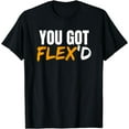 thumbnail image 1 of You Got FLEX'D Package Delivery Driver FLEX Swagazon Funny Creative Graphic T-Shirt, 1 of 3