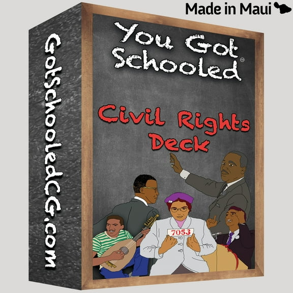 You Got Schooled Civil Rights Deck | Card Game | History Card Game | Battle Card Game | RPG Card Game | Roleplaying Card Game | Educational Card Game