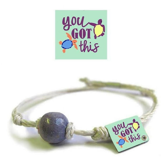 You Got This Earth Bands Bracelet | Eco Friendly | Natural Hemp | Vegan Boho | Custom Jewelry | Handmade with Earth & Sand