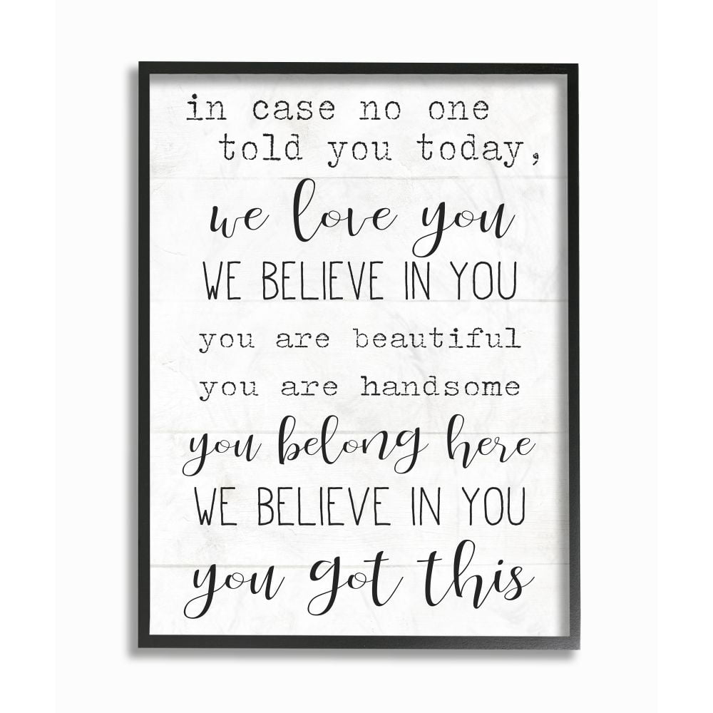 You Got This Inspirational Family Home Word Design Framed Giclee Texturized Art by Daphne Polselli