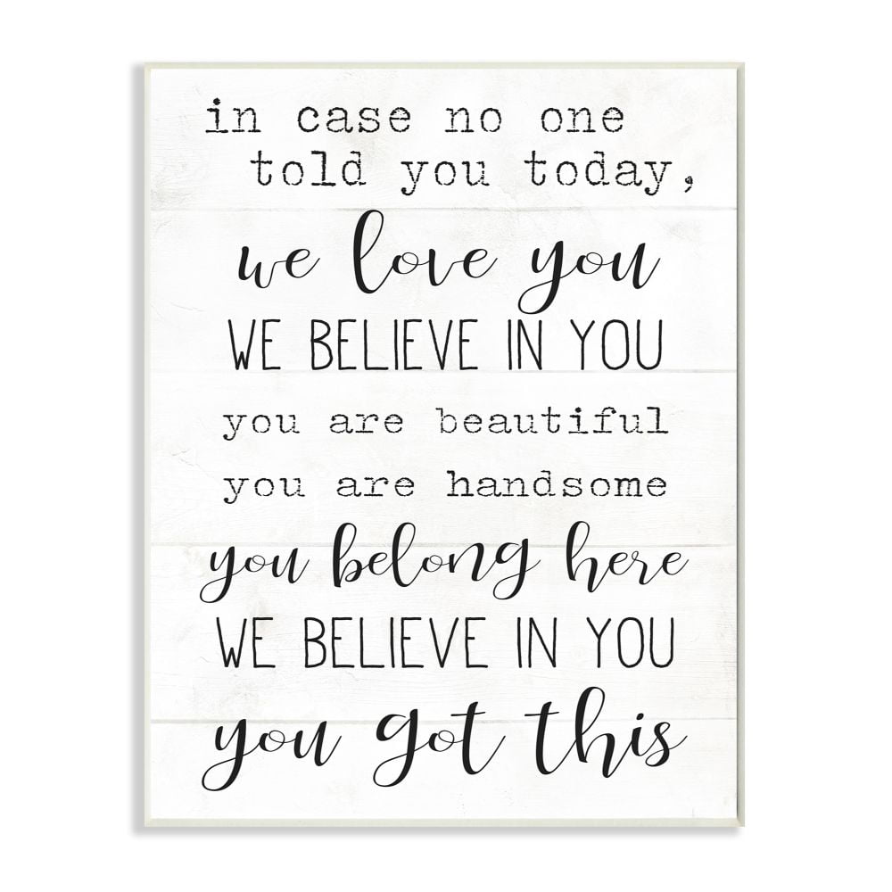 You Got This Inspirational Family Home Word Design Wall Plaque Art by Daphne Polselli