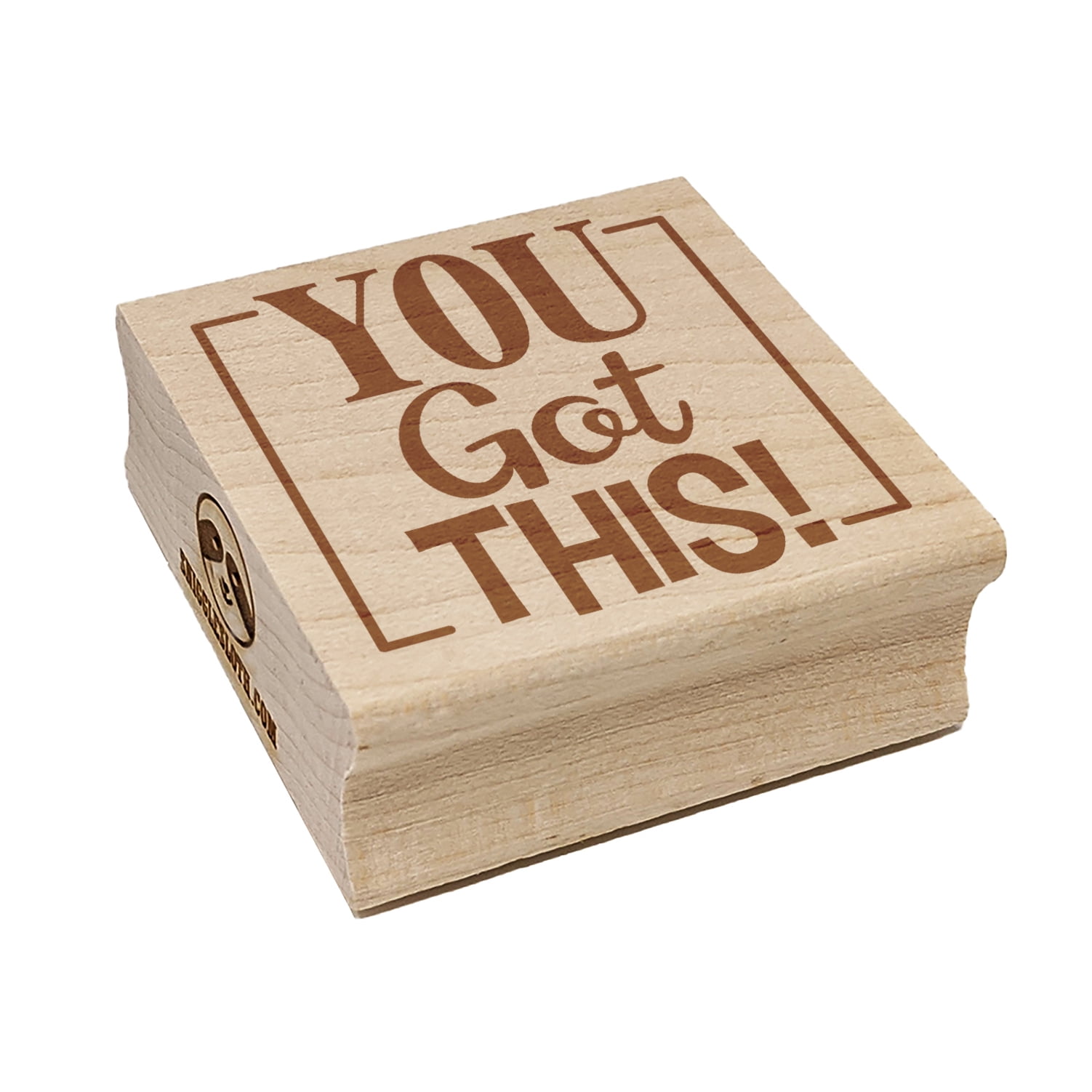 Sniggle Sloth Hawaii Sunset Rubber Stamp - 1.75in Square Palm Tree Design For Crafting