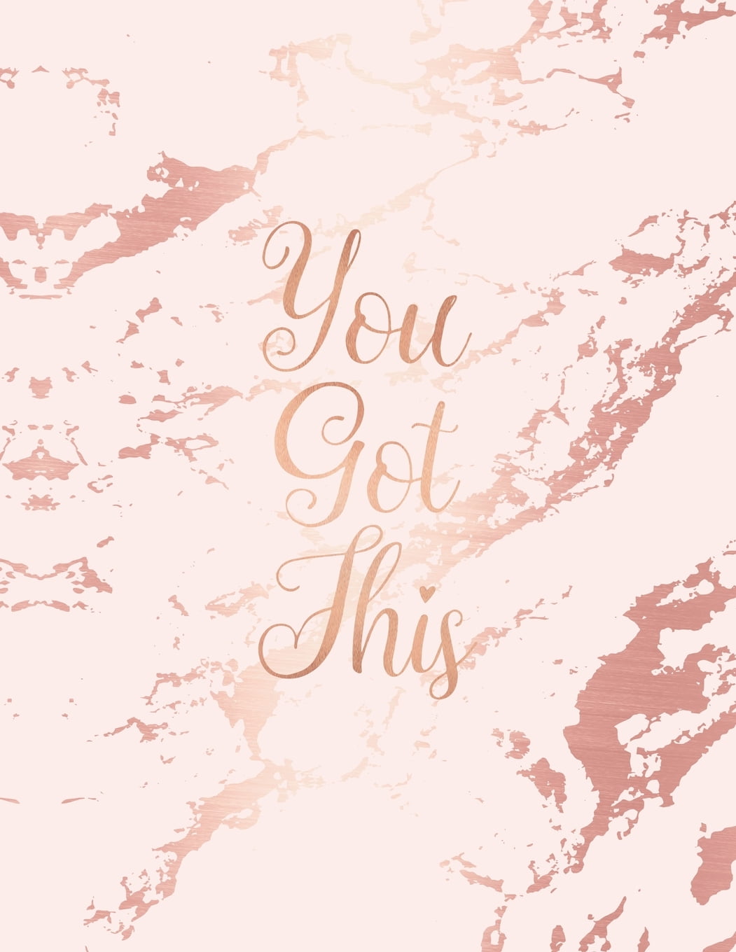 You Got this: Inspirational Quote Notebook, Light Purple Marble and ...