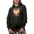 thumbnail image 1 of You Gotta Pizza of My Heart, Retro Valentine's Day Pun Gift, Black Hooded Sweatshirt or Hoodie, 3XL, 1 of 5