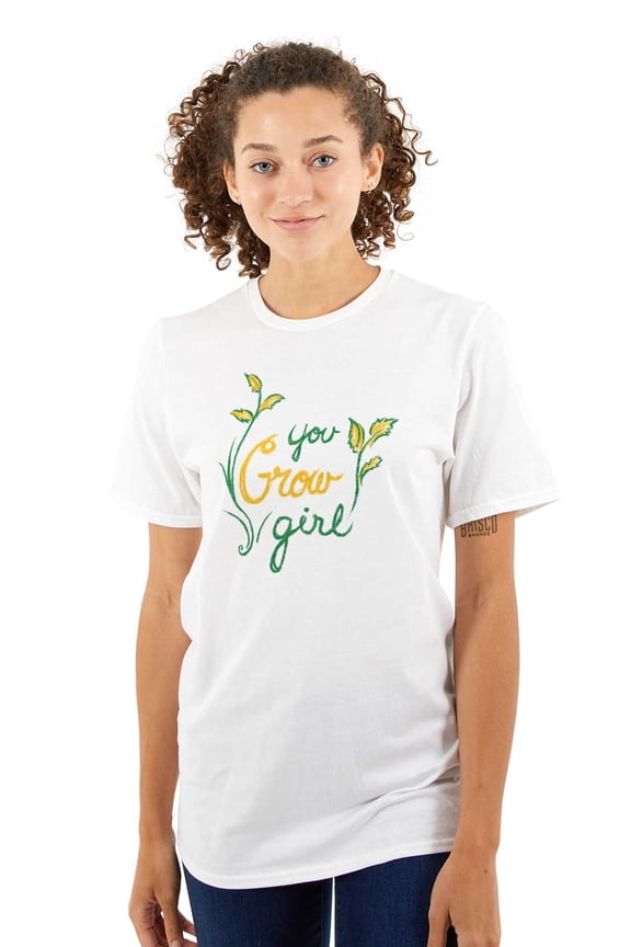 You Grow Girl Home Gardening Hobby Women's Graphic T Shirt Tees Brisco Brands L