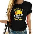 thumbnail image 1 of You Had Me At Baseball And Taco Bell Funny Gift Unique Print Women's Short Sleeve Tee - Fashionable and Comfortable, 1 of 3