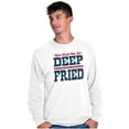 thumbnail image 1 of You Had Me At Deep Fried Southern Plus Size Long Sleeve Graphic Tee Shirt Brisco Brands 3X, 1 of 5