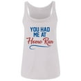 thumbnail image 1 of You Had Me at Home Run Ladies' Relaxed Jersey Tank, 1 of 2