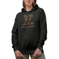 thumbnail image 1 of You Had Me at Meow, Cute Cat Face Drawing Art Merch Gift, Black Hooded Sweatshirt or Hoodie, 3XL, 1 of 5