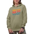 thumbnail image 1 of You Had Me at Woof, Dog Parent, Owner or Lover Quote, Groovy Retro Wavy Text Merch Gift, Sand Hooded Sweatshirt or Hoodie, XL, 1 of 5