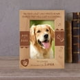 thumbnail image 1 of You Have Left Paw Prints On Our Hearts Personalized Wooden Frame 4" x 6" Brown (Vertical), 1 of 1
