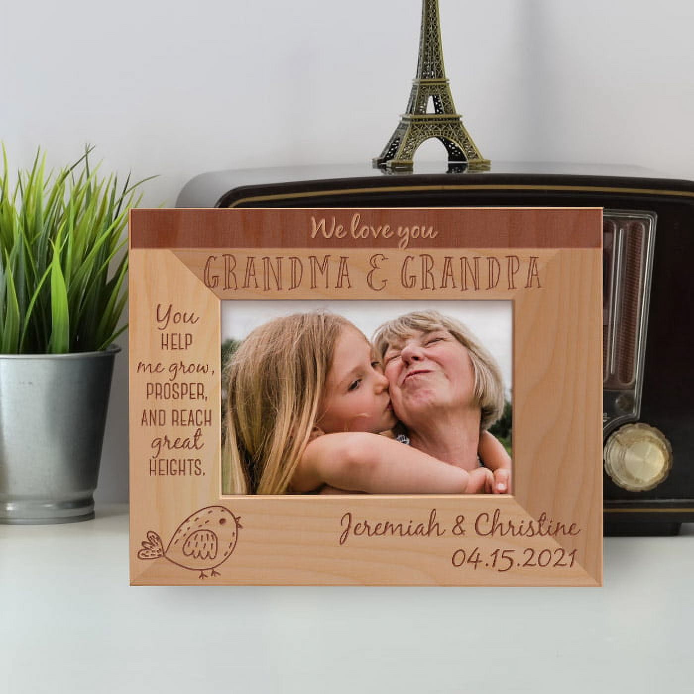 You Help Me Grow Prosper And Reach Great Heights Personalized Wooden ...