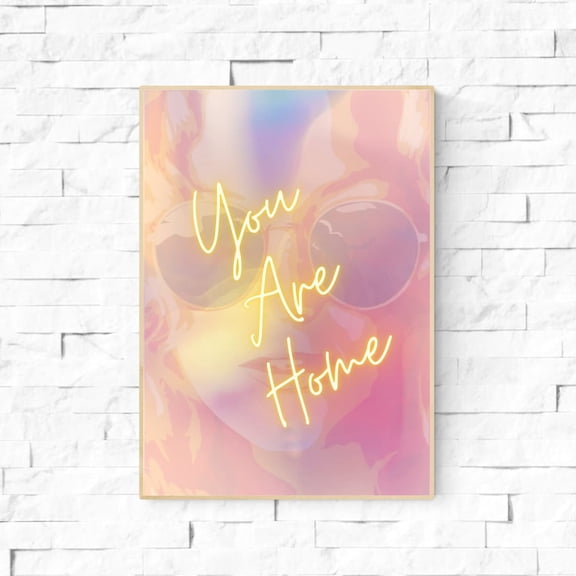 You Are Home Penny Lane Almost Famous Quote Cameron Crowe Minimalist Movie Vintage Retro Art Print Wall Art Print Home Decor #187, Unframed Poster Size 8x12