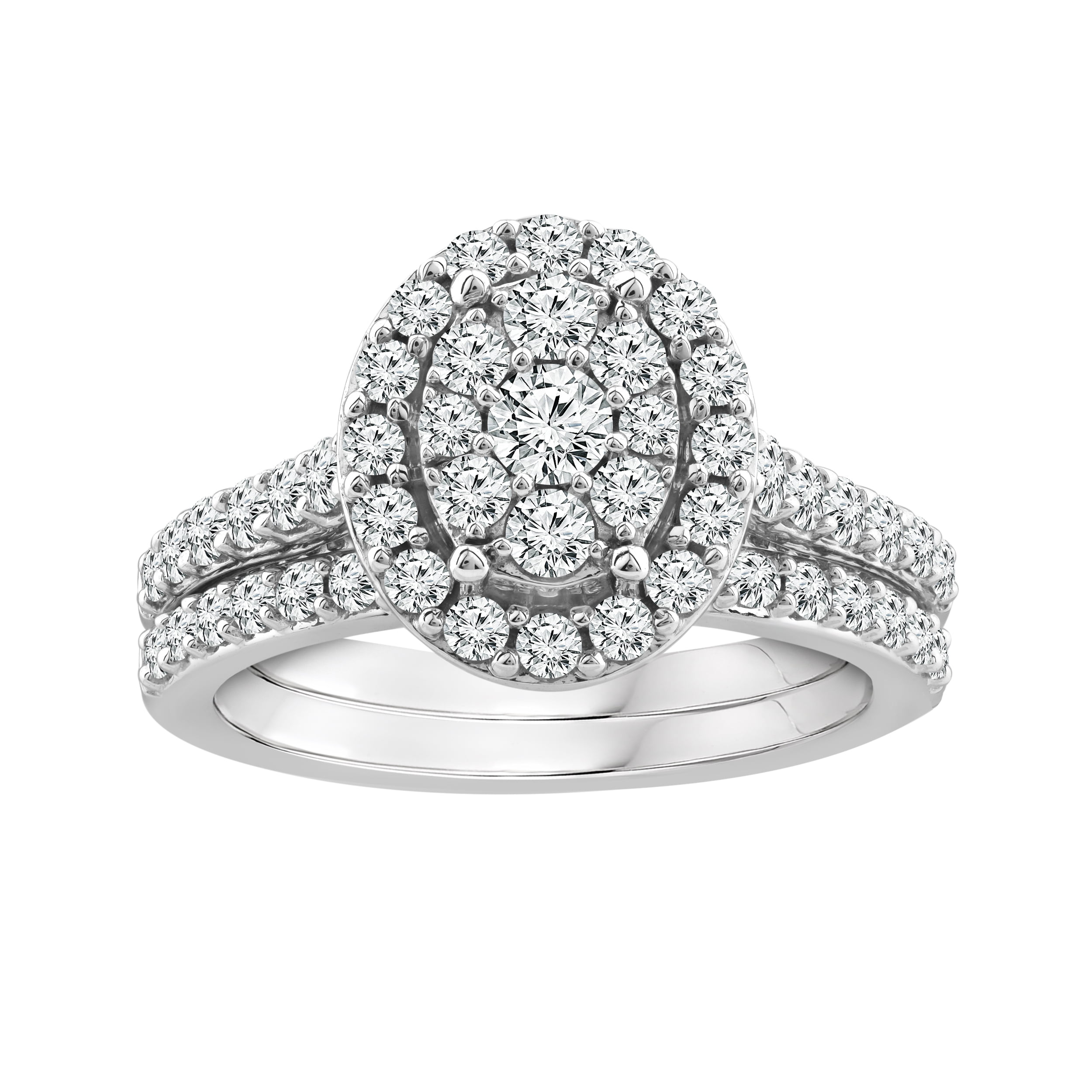 You + I 1 1/4 Carat T.W. Lab Grown Diamond Bridal Set in 10K White Gold (I,SI2)
