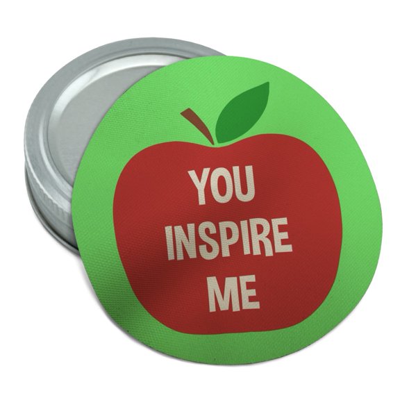 You Inspire Me Teacher Apple Round Rubber Non-Slip Jar Gripper Lid Opener
